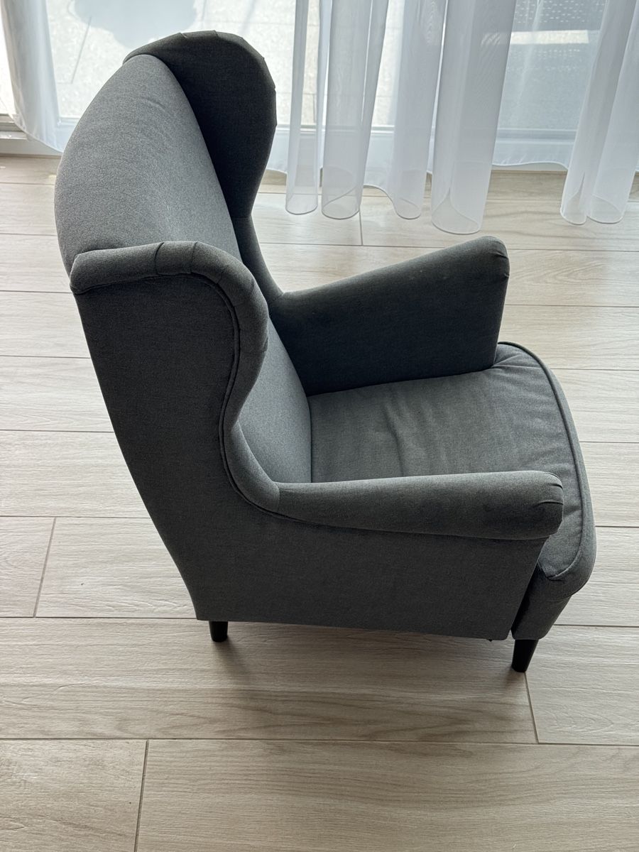Ikea Poltrone: IKEA STRANDMON Kindersessel, Vissle grau – Usato da Reinach AG venduto da Peter_TT 3