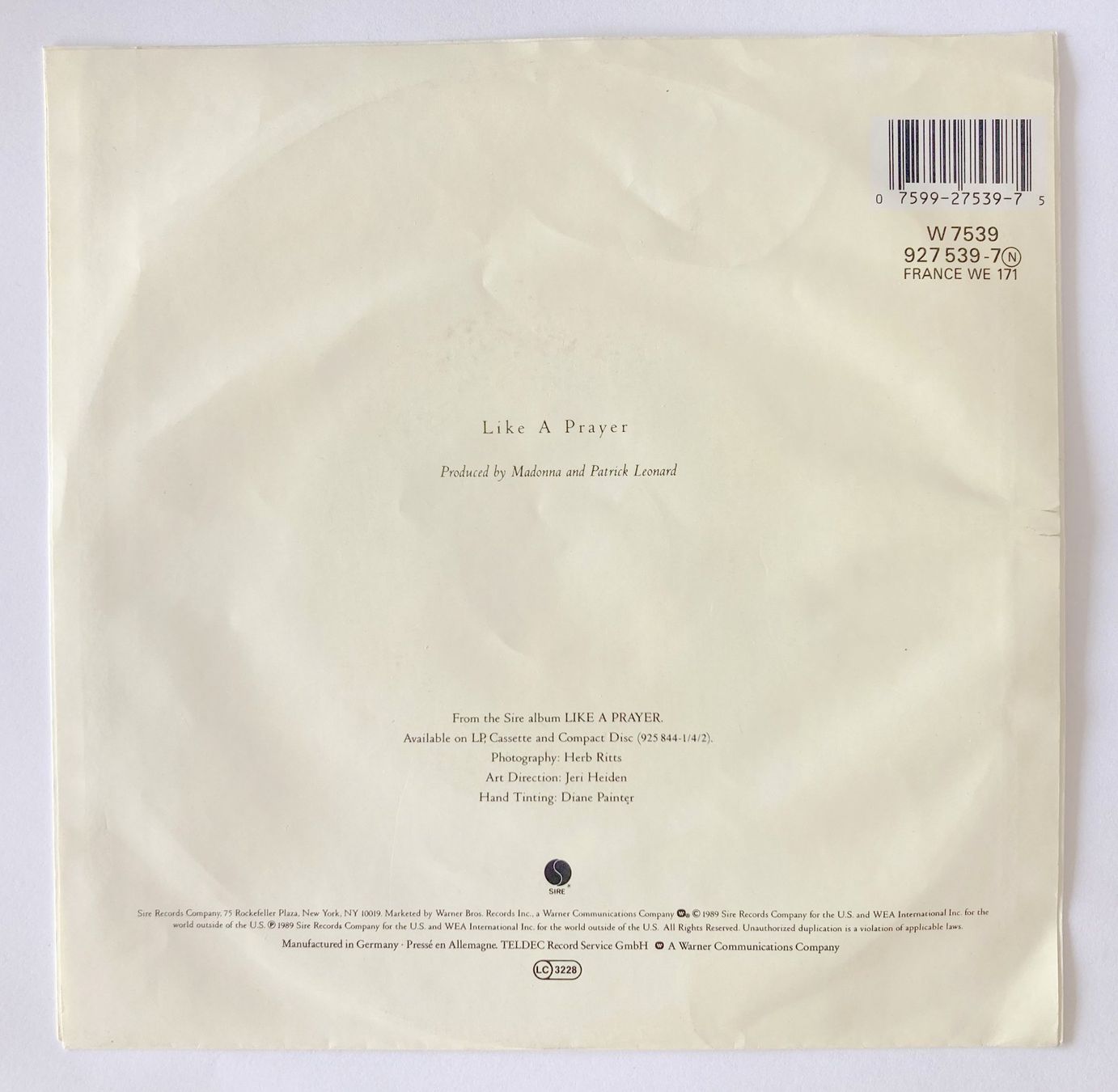 Schallplatten: ADONNA - LIKE A PRAYER – Gebraucht aus Bottens von hotter-than-hell 1
