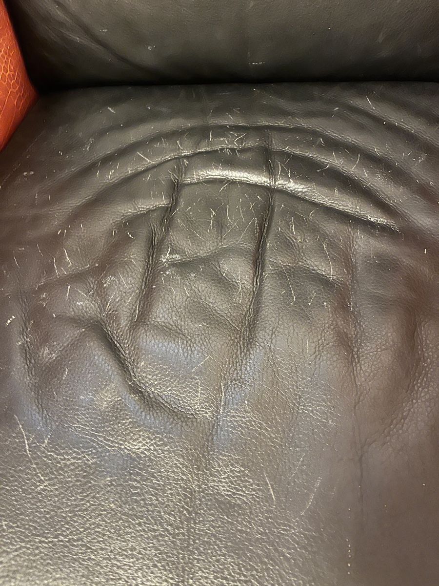 Fauteuils: Sessel Leder braun/schwarz mit Gebrauchsspuren – D'occasion à Hochdorf par amlafy 4
