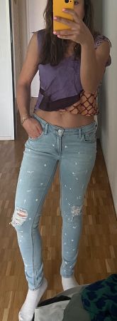 Mango Jeans Hosen Malerin Style 36 elastisch