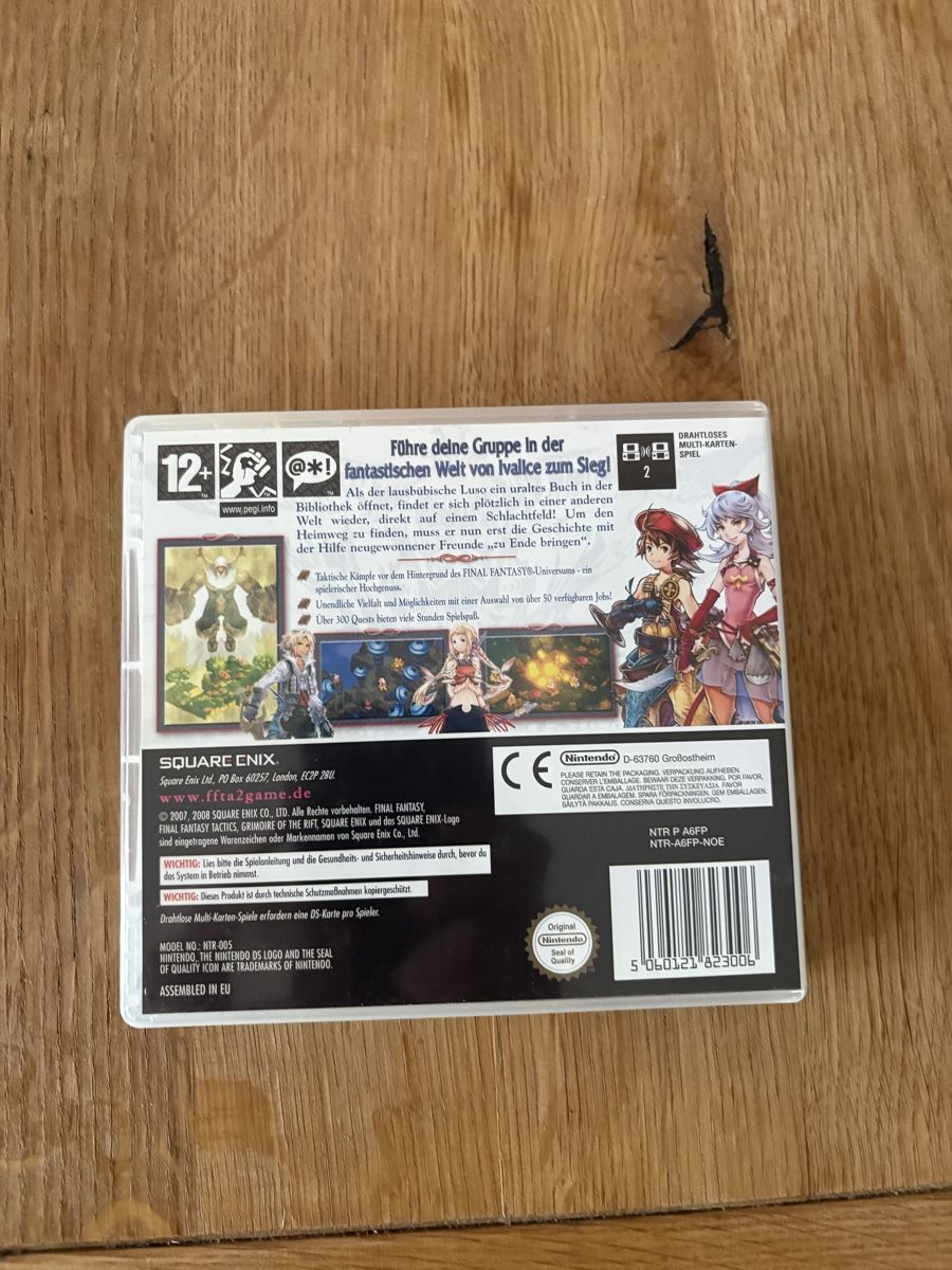 Giochi: Final Fantasy Tactics A2 DS PAL komplett CIB – Usato da Aarau venduto da ruedinho 1