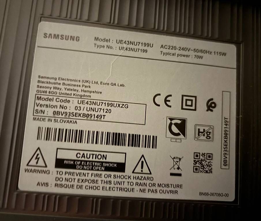 Samsung Televisori: Samsung TV 43" Flat UHD – Usato da Kriens venduto da janus17 2