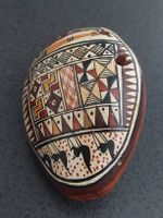 Keramik Flöte, Ocarina, Handgefertigt und gemalt 7x5,5cm neu