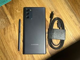 Samsung Galaxy Note 20 mit S-Pen, 256 GB mit neuem Zubehör