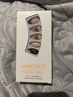 HANCHAO False Nail Set mit Schleifenprint Leopard L