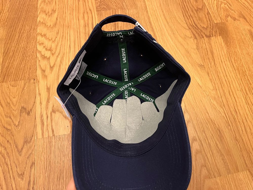 Neuf: Casquette Lacoste, bleu marine 6