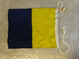 Signalflagge "K" Jacht / Vintage