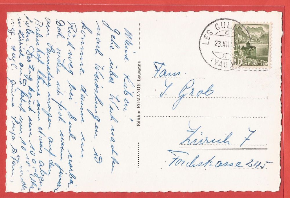 Les Cullayes Pension Delessert ca. 1950 Kaufen auf Ricardo