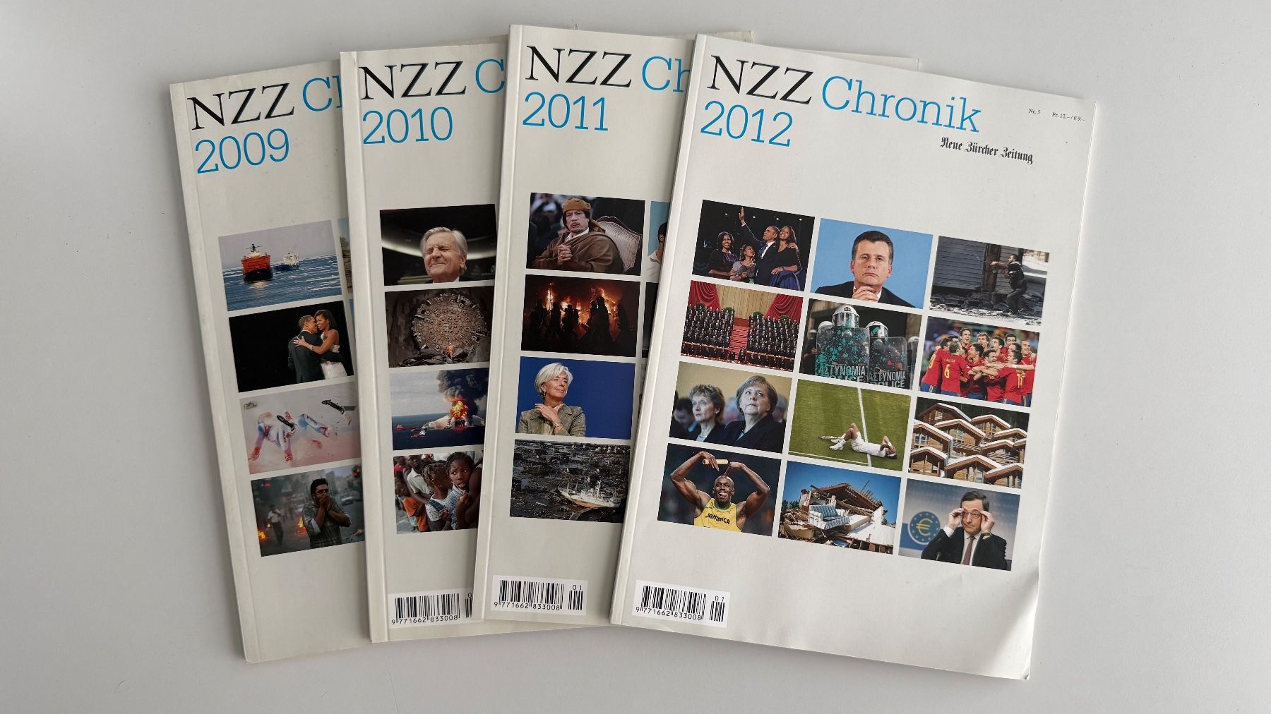 Riviste & Magazine: NZZ Chronik 2009-2012  -  4 Hefte – Usato da Uetikon am See venduto da Thomas578345