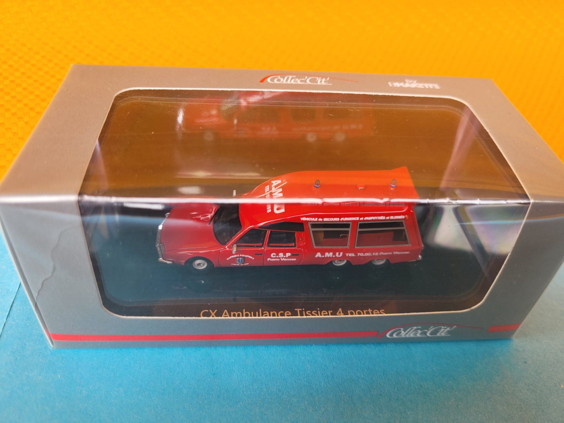 CITROEN CX TISSIER AMBULANCE 1/43 TOULON 83 ALTAYA N