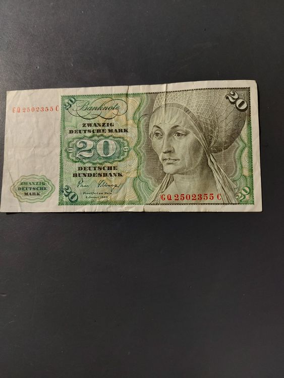 Banknote Deutsche Mark 20 DM | Kaufen auf Ricardo