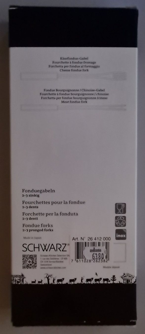 Forchette: Fonduegabel von SCHWARZ  Kitchen SA – Nuovo e nell'imballaggio originale da Lyss venduto da rochen54 2