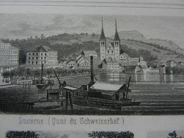 Incisioni: Vierwaldstättersee Souvenirblatt – Usato da Risch venduto da Rischli15 8