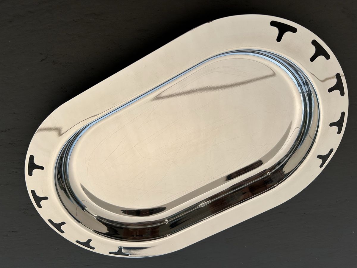 Alessi Servierplatten: EDELSTAHL - SERVIER / PLATTE ALESSI-STYLE – Gebraucht aus Nidfurn von cejeisda 3