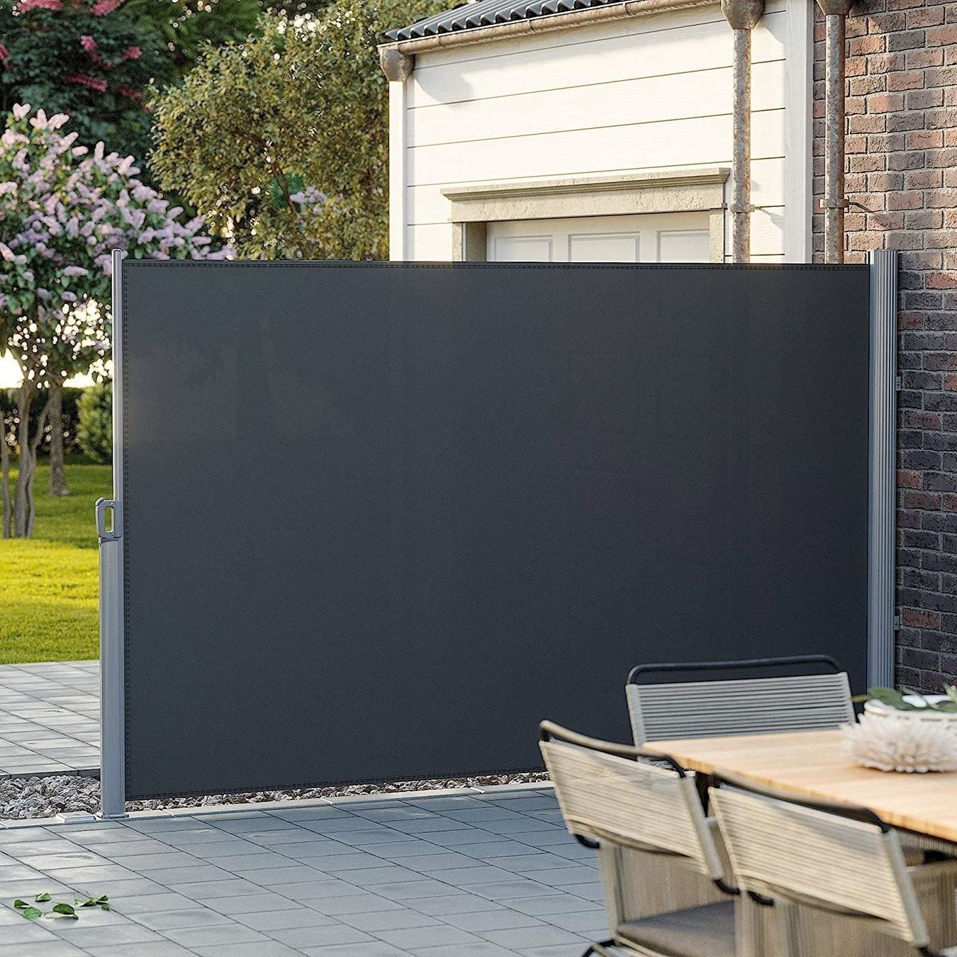 Tende da sole: Seitenmarkise 180 x 400 cm Anthrazit – Nuovo e nell'imballaggio originale da Bottighofen venduto da zaap 1