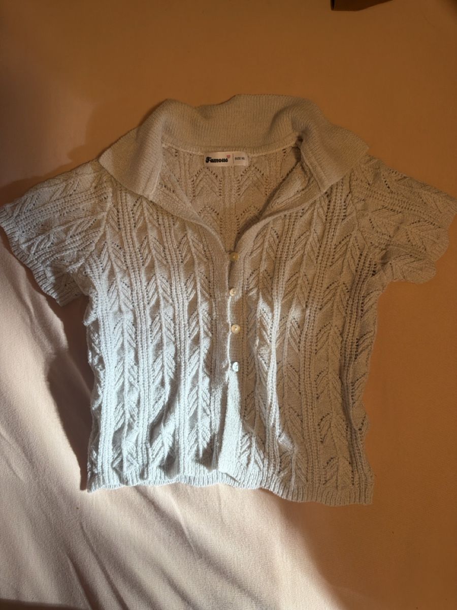 Tops: Damen Stricktop kurzarm Marke Famous Grösse XS  – D'occasion à Mettmenstetten par Sarah.lumiiere
