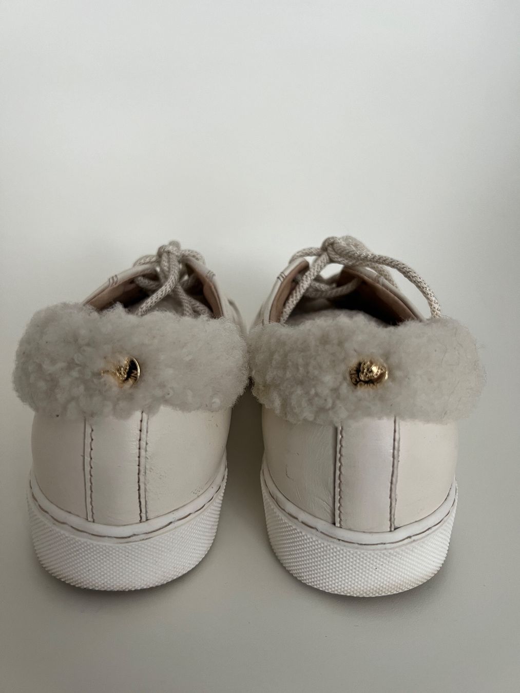 Marc Cain Scarpe da donna: Marc Cain Sneaker mit Lammfell, Grösse 37, off-white – Usato da Bergdietikon venduto da pinkerton13 3