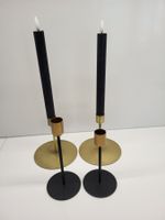 4 Kerzenhalter  mit 2 LED Kerzen