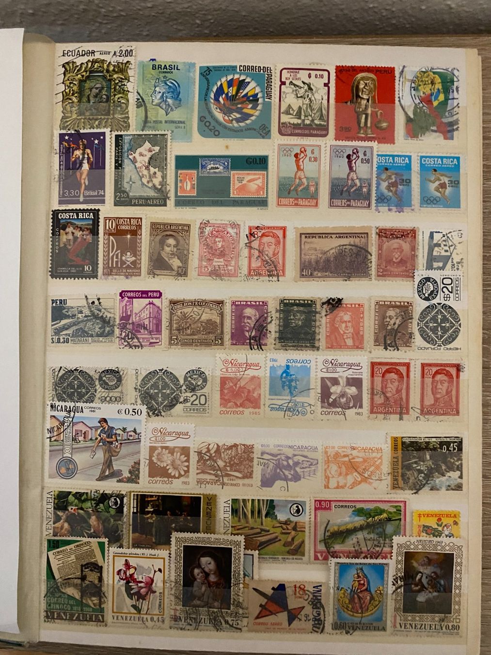 Alle Briefmarken: Briefmarken-Sammlung, Südamerica – Gebraucht aus matten b. interlaken von jfran17