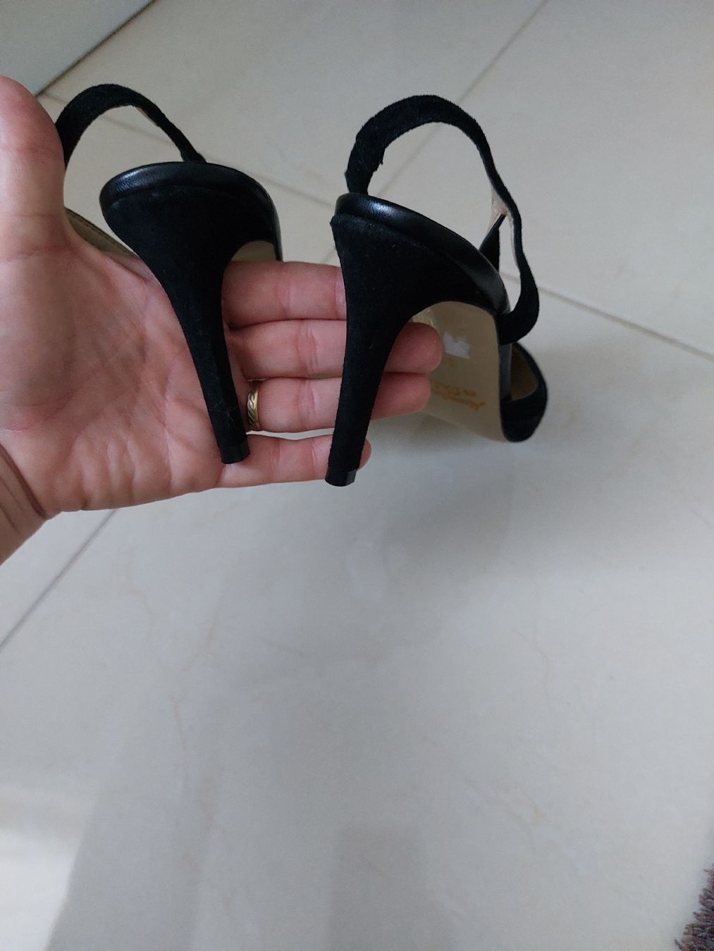 Damenschuhe: Escarpin San Marina, noir , en daim véritable – Neu und originalverpackt aus Formangueires von Fabienne1974 3