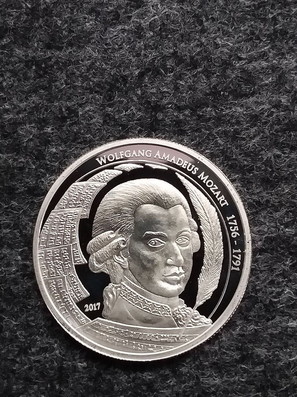 Tutti le monete: 1 Unze Silber Mozart Jg.2017 – Nuovo (secondo la descrizione) da Schwyz venduto da Trofana 1