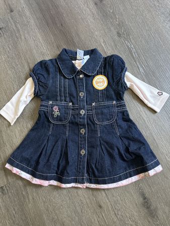 Neues Jeanskleid Gr. 68, und süss & bequem!