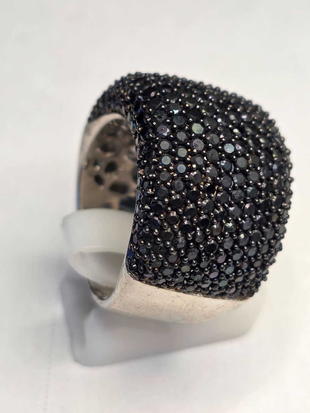 Bagues: Schwarzer Spinel Silber Fingerring – Neuf (Voir description) à Zürich par benedikt12 4