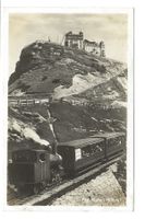 Rigi-Kulm (LU/SZ) Dampflok - Zahnradbahn - altes Hotel  1928