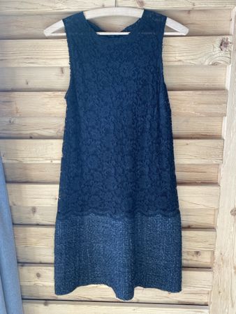 D&G Dolce Gabbana Kleid Gr. 38 schwarz mit Spitze