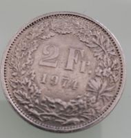 2 Franken Münze, Jahrgang 1974