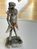 Figur Pulcinella Cademi Keramik weiss guter Zustand(2I5)