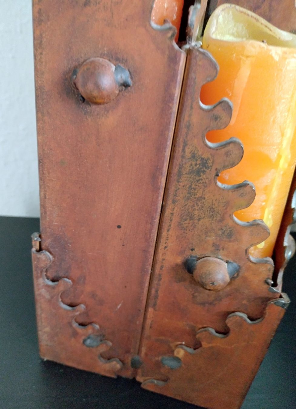 Portacandele: ROSTIG METALL KERZENSTÄNDER MASSIV – Usato da Romanshorn venduto da Stubsinator 6