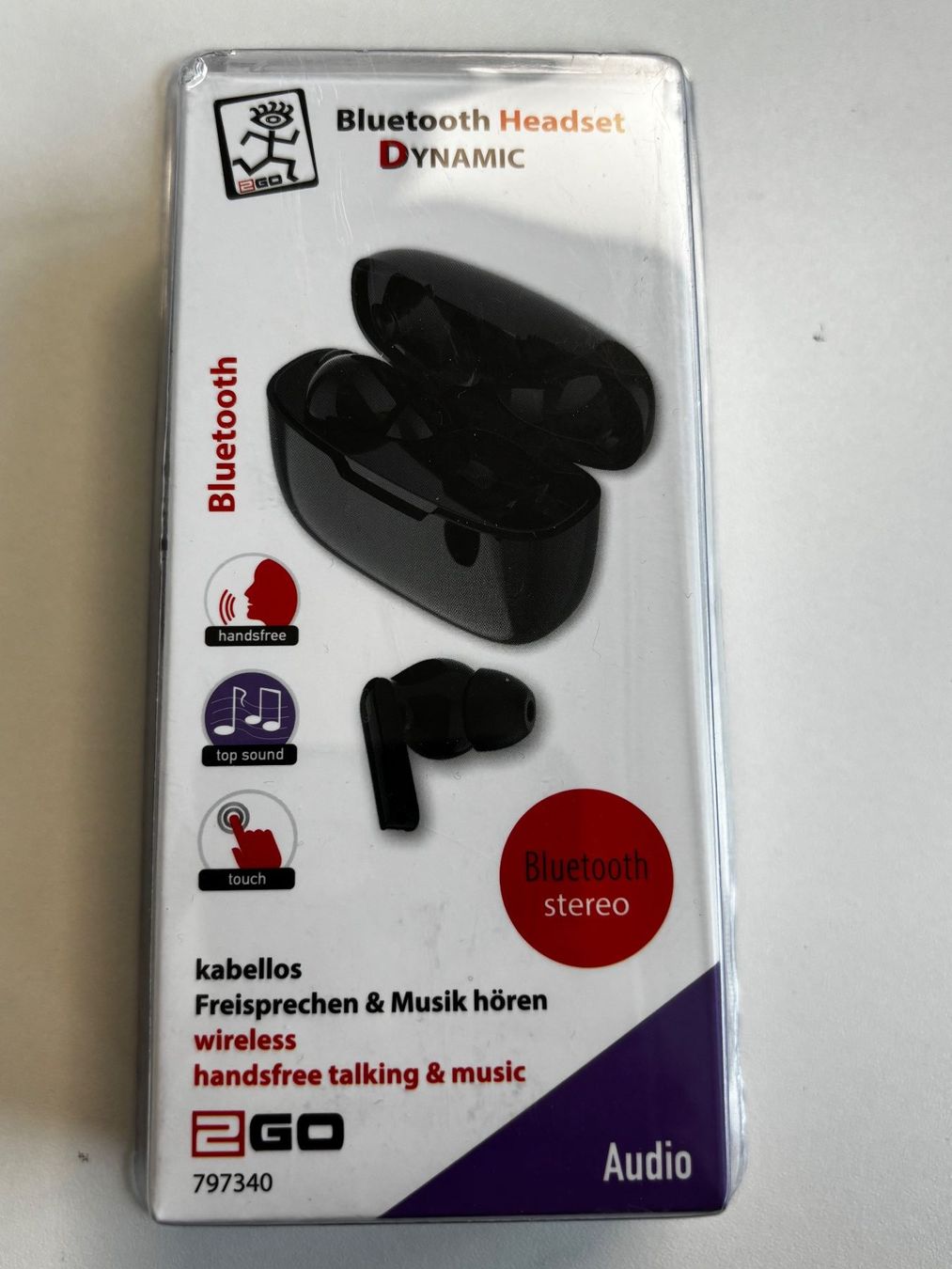 Kopfhörer: 2go Bluetooth Headset DYNAMIC schwarz OVP neu – Neu und originalverpackt aus Frauenfeld von Staatsanwaltschaft