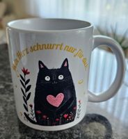 Tasse Katze mit Herz und Spruch, Neu