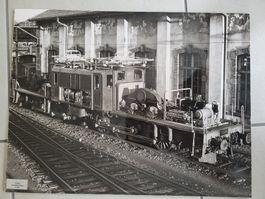 grosse Original Foto Krokodil Lokomotive Ce6/8