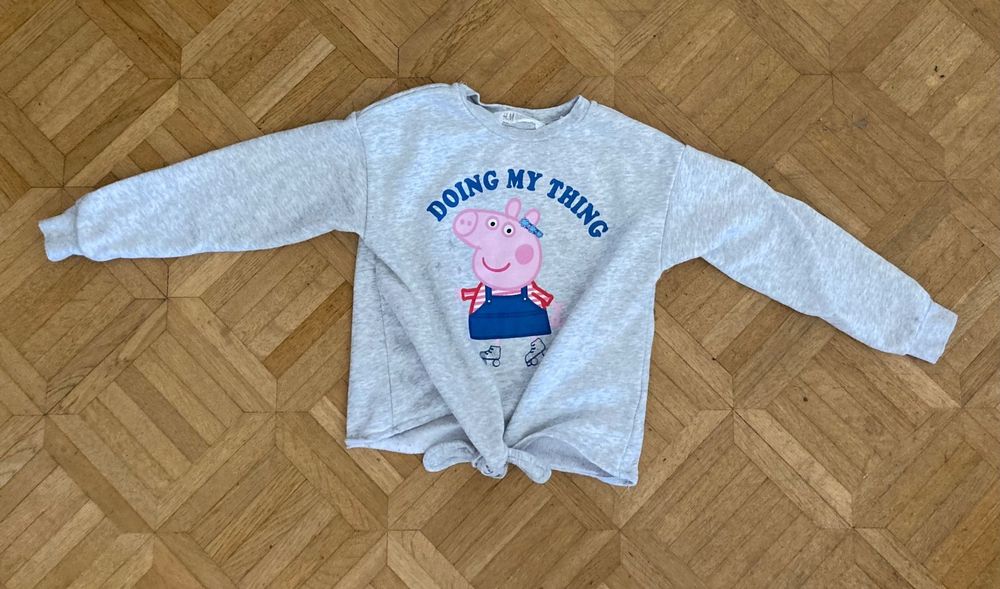 Peppa Pig Mädchen Pullover Rosa - Offizieller Lizenzsweater Größe 92-116