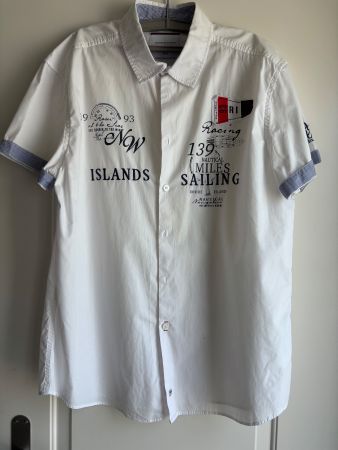 Rhode Island Freizeithemd weiss L
