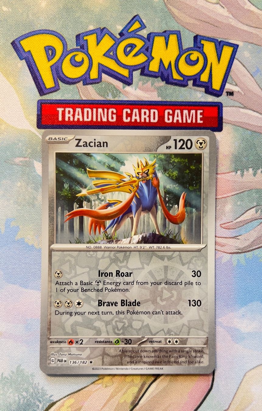 Cartoline: Zacian Reverse Holo Paradox Rift 136/182 – Usato da Sempach venduto da R-G