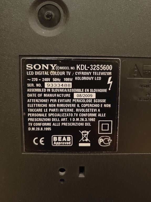 Televisori: Alter Sony Fernseher – Usato da Altstätten SG venduto da wal_5jtm