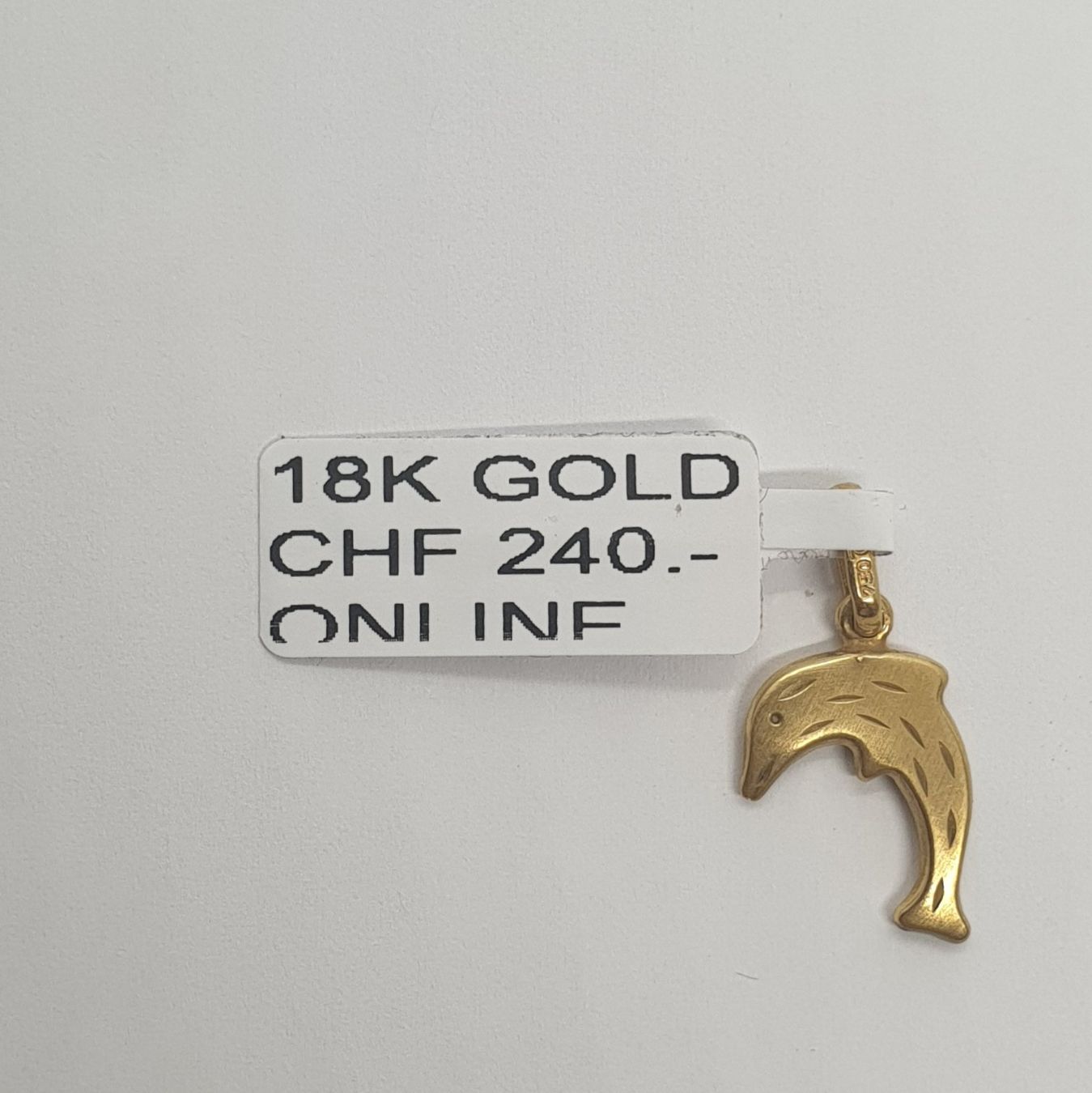 Ciondoli: Echt 18K Gold - Delfin Anhänger – Usato da Luzern venduto da Goldhaus-Luzern 2