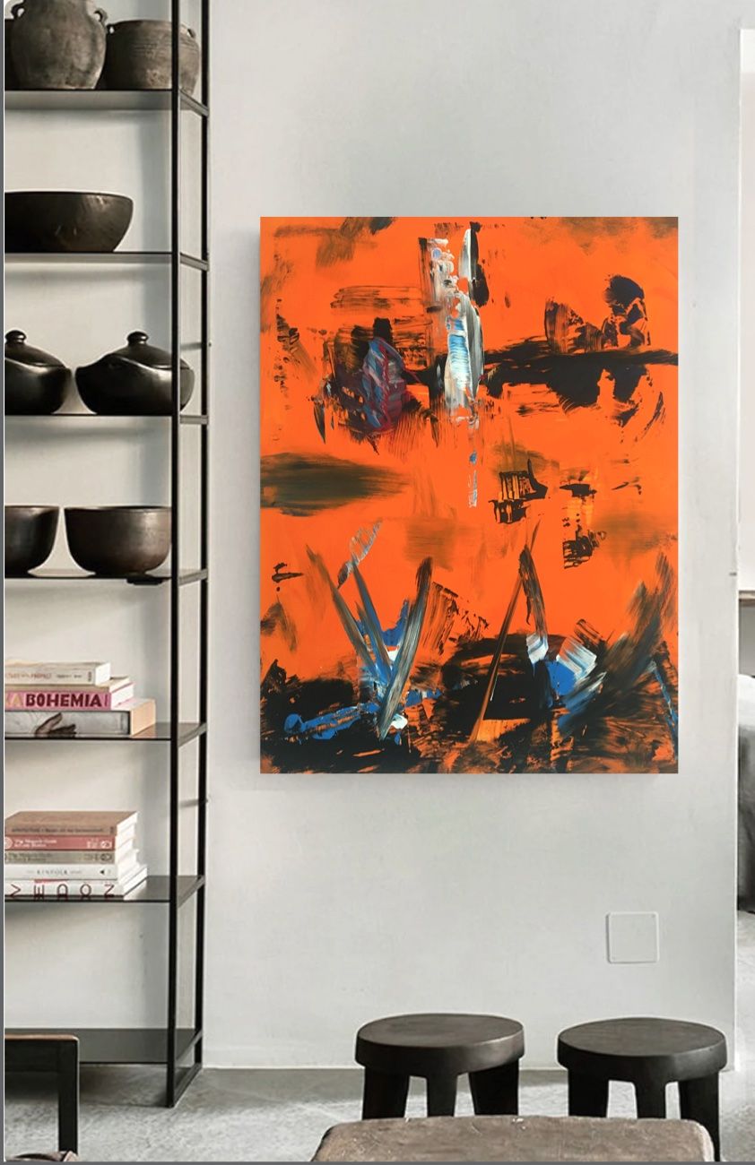 Gemälde: Abstract Gemälde - `The Mighty` - Signiert. – Gebraucht aus Zürich von tanteluzie 2