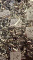 Geschenkschleifen, 200 Stk. Silber