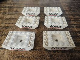 lego 30183px1 lot de 6 pièces White Slope, Inverted 45 6 x 4
