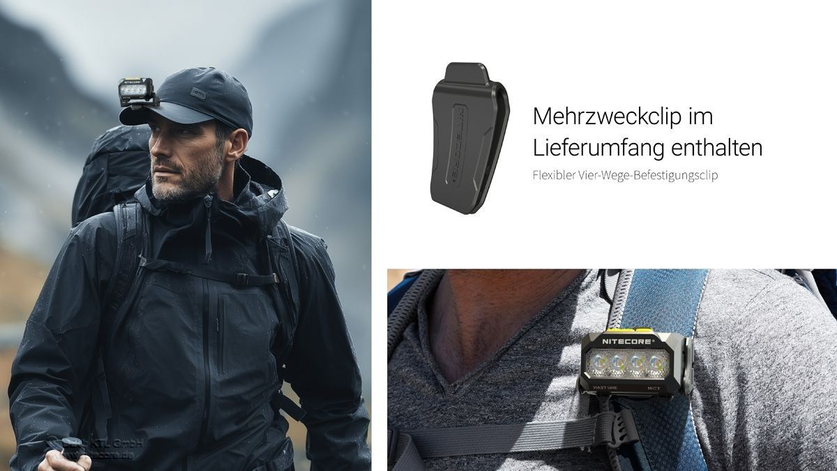 NiteCore Lampen: Modulare Stirnlampe mit 3 Farbtemperaturen Nitecore HA27 UHE – Neu und originalverpackt aus Grüningen von Prolumin 9