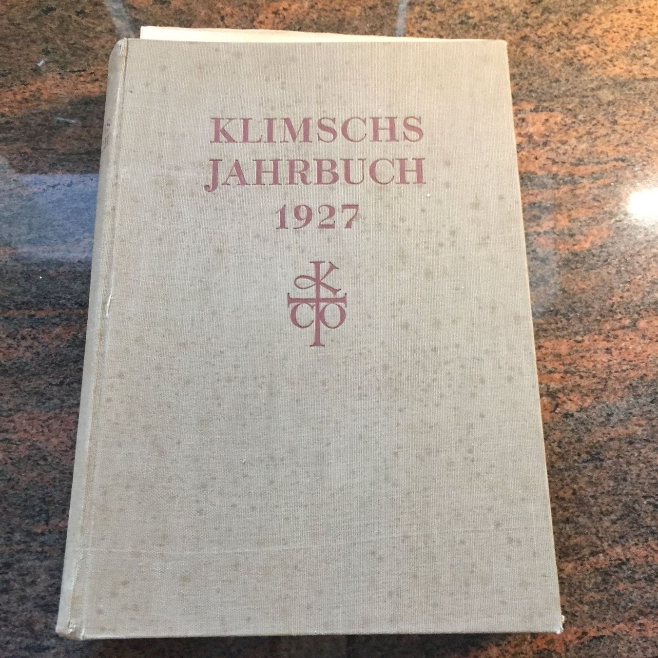 Libri: KLIMSCHS Jahrbuch 1927 – Usato da Trachslau venduto da post35