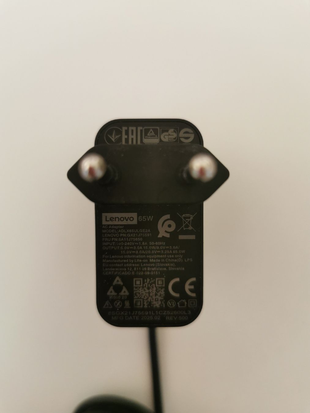 Lenovo Caricabatterie: Chargeur 65W Lenovo – Usato da seigneux venduto da Boyo12 1