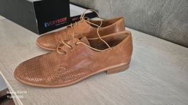 Everybody souliers "derby" en cuir caramel 41