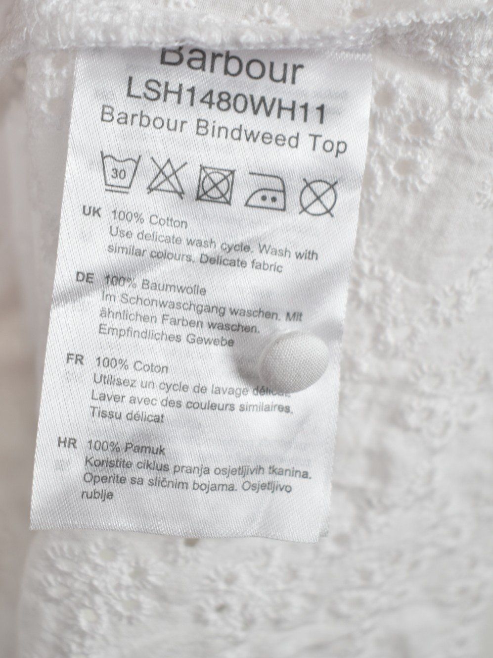 Barbour Camicette: Barbour Bluse Bindweed Gr.40, weiss, neuwertig – Nuovo (secondo la descrizione) da Nürensdorf venduto da 2ND_STORY 9