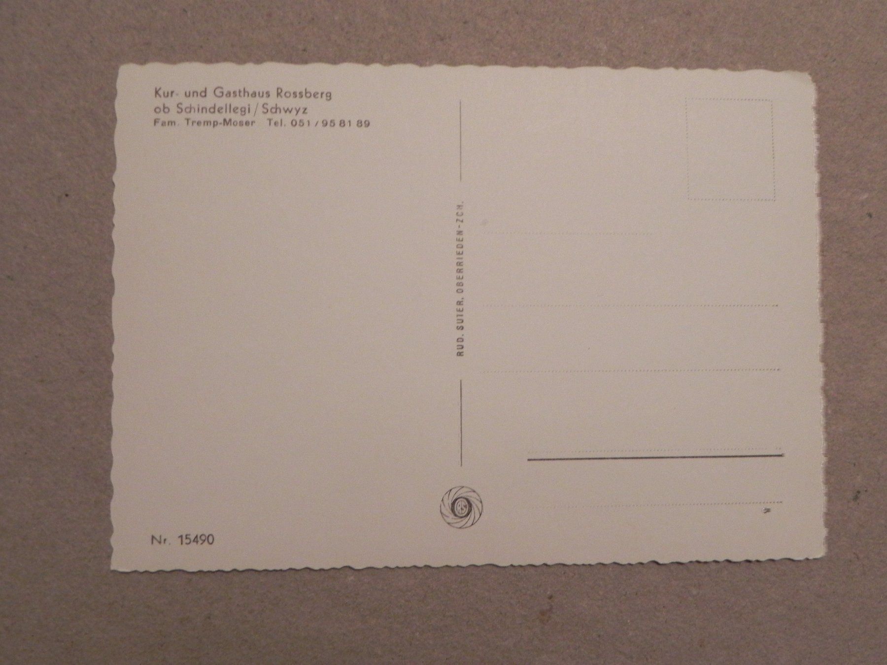 Cartoline postali: Ansichtskarte Schindellegi SZ Rossberg – Usato da Siebnen venduto da krimsie 1