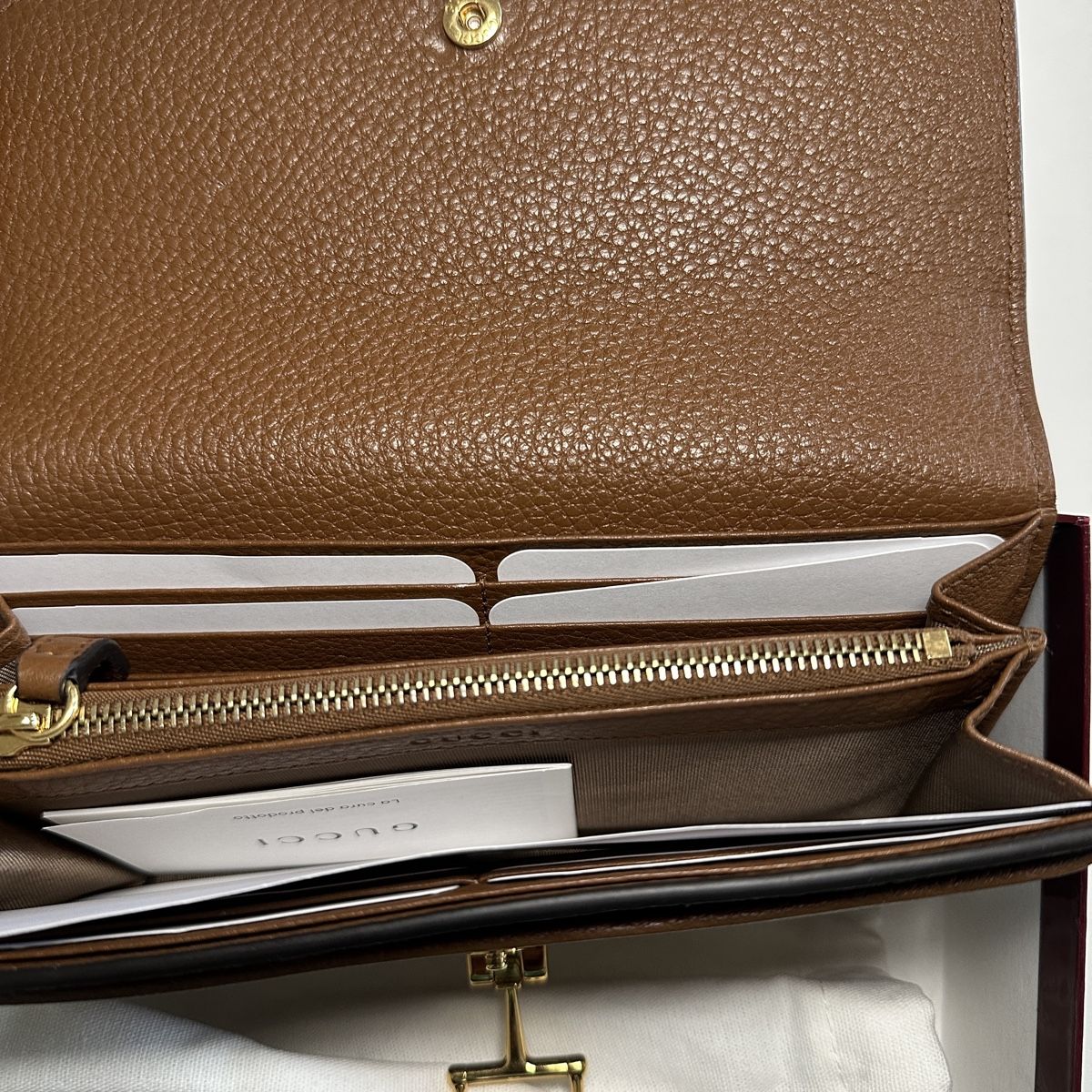 Gucci Portamonete: Gucci Softbit textured leather purse brown – Nuovo e nell'imballaggio originale da Genève venduto da naako131 2